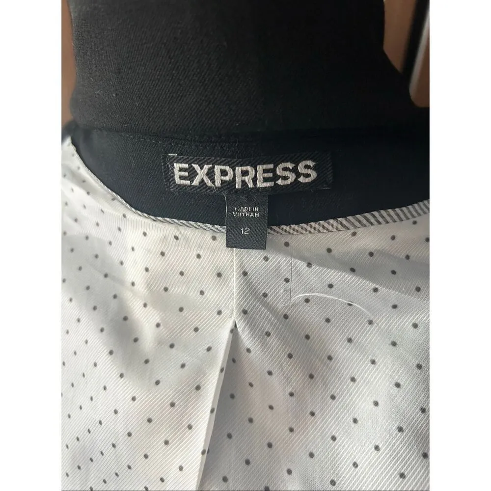 Express black work blazer size 12 one button stylish work attire - Image 6