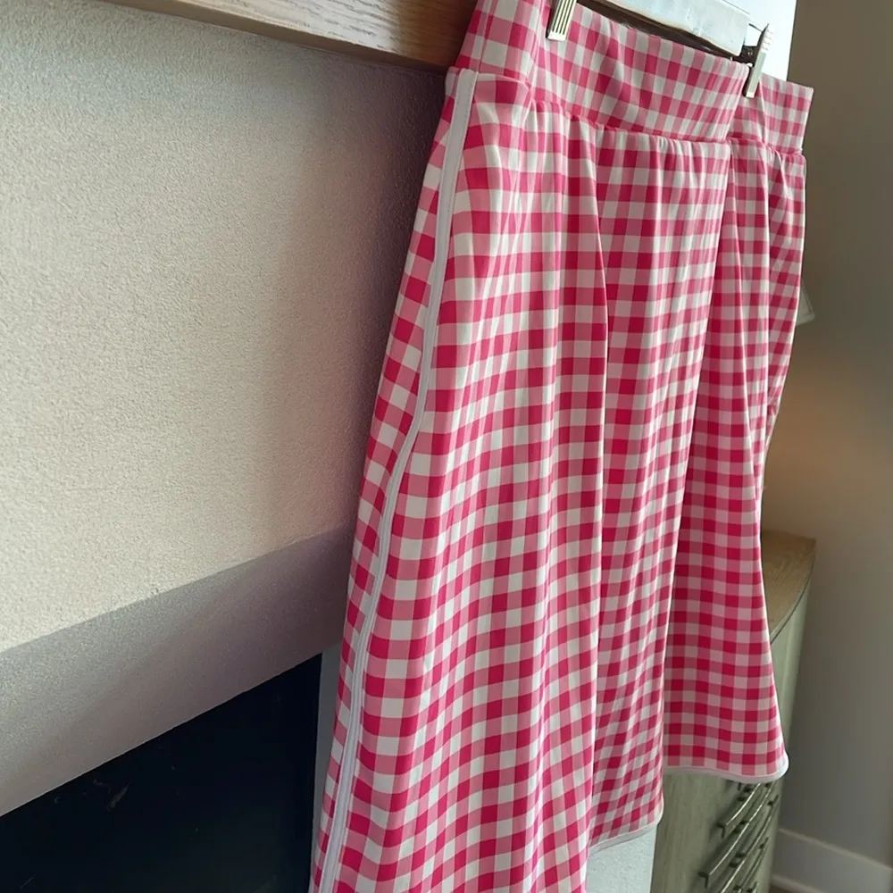 J Crew Factory Gingham Skort NWT Pink Size 2X - Image 3