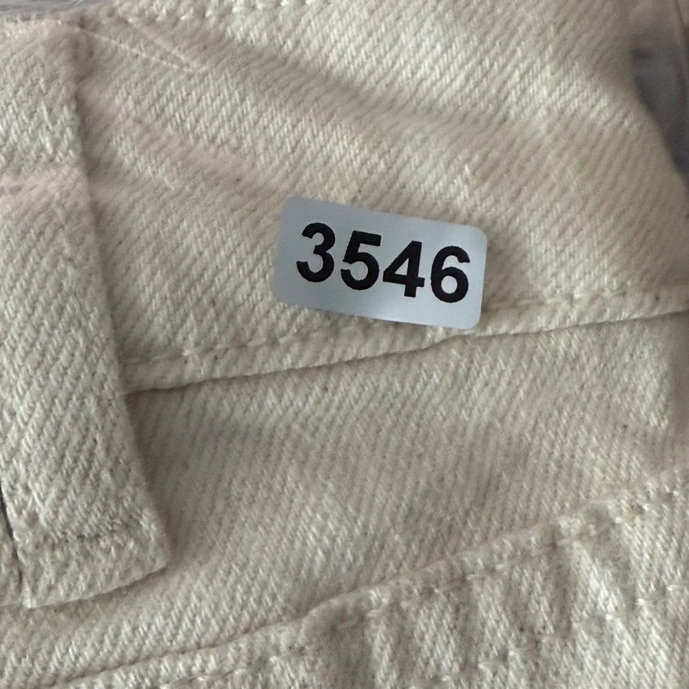 Sezane Pleated Trousers High Waist Straight Leg Beige Pants barrel jeans Size 26 Tan - Image 12