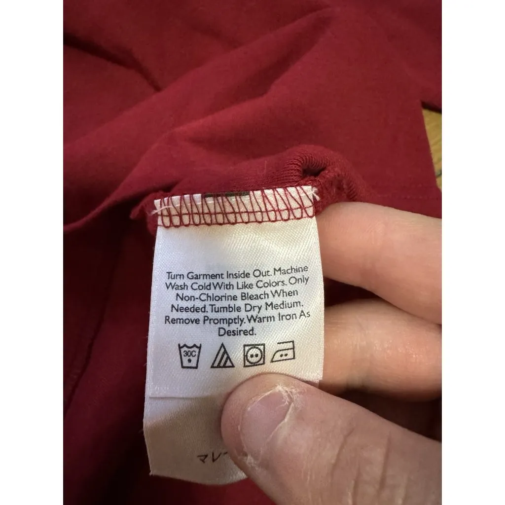 Eddie Bauer‎ Women Size XXL Red Turtleneck Long Sleeve Shirt Cotton Preppy NWT - Image 13