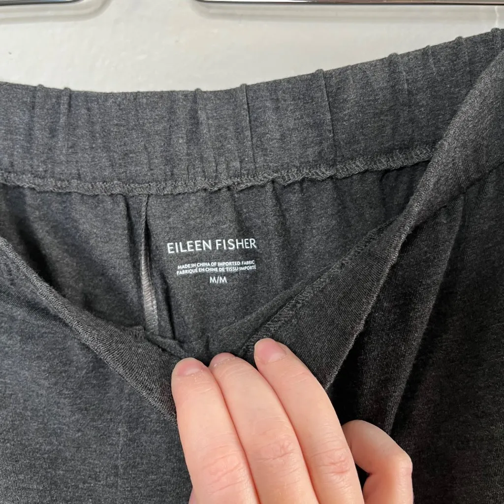 Eileen Fisher Womens Charcoal Gray Tencel Pull On Waist Pants Med - Image 10