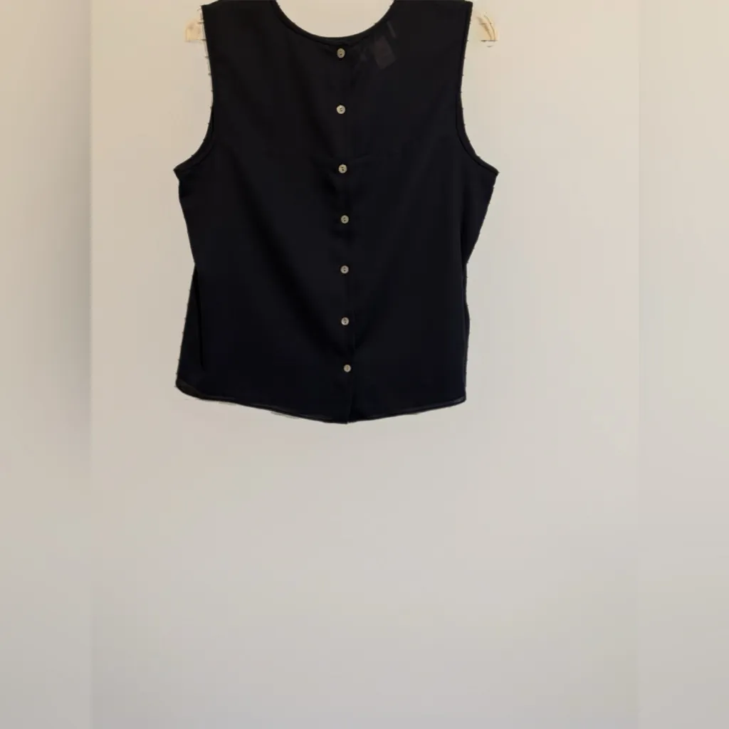 Rena Rowan  Classic Navy Tank Top - Image 2