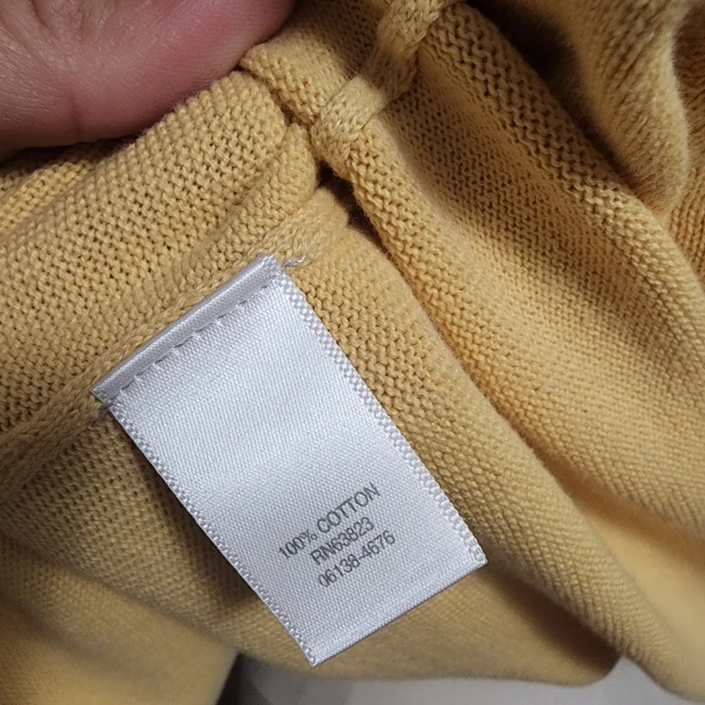 Christopher & Banks cute as a button pastel yellow flyaway cardigan size small - Image 7