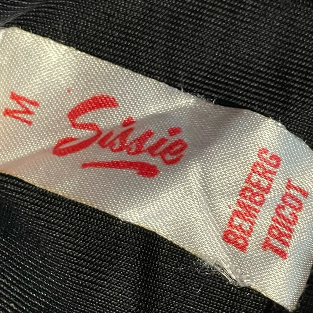 Vintage Full Slip Black Lace Sissie Women Lingerie Retro‎ Pin - Image 3