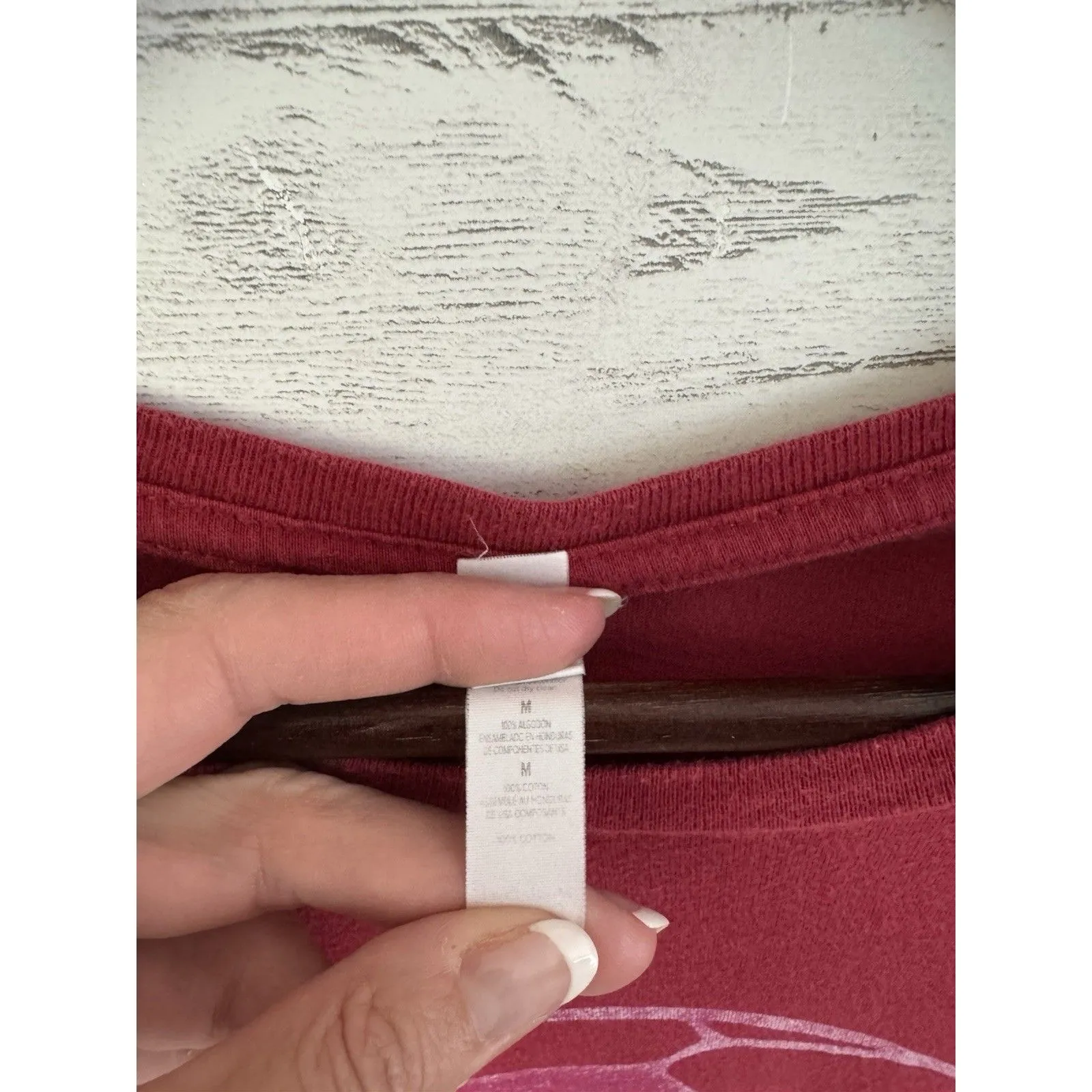 Alabama Red Bama Roll Tide Elephant Distressed Women's Shirt Med Lightweight Size undefined - Image 3