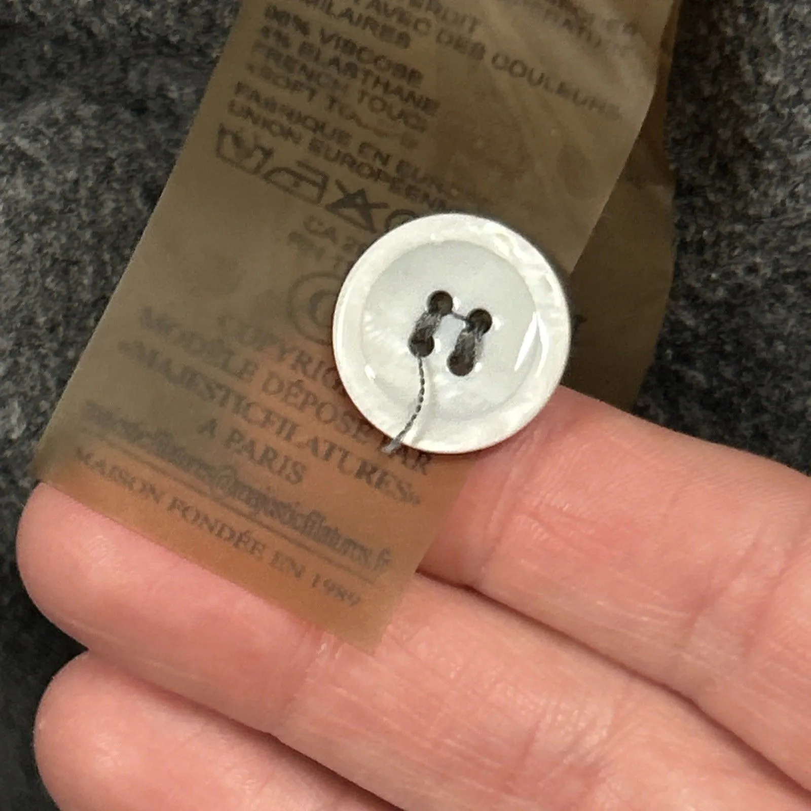 Majestic Filatures Deluxe Teeshirt Blazer Womens 2 Medium Gray French TouchSoft - Image 9