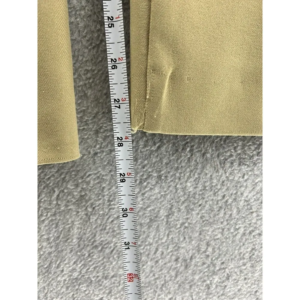 Levi's Women’s Vintage Pants Solid Beige Straight Leg High Rise 1980s Size 28 - Image 7