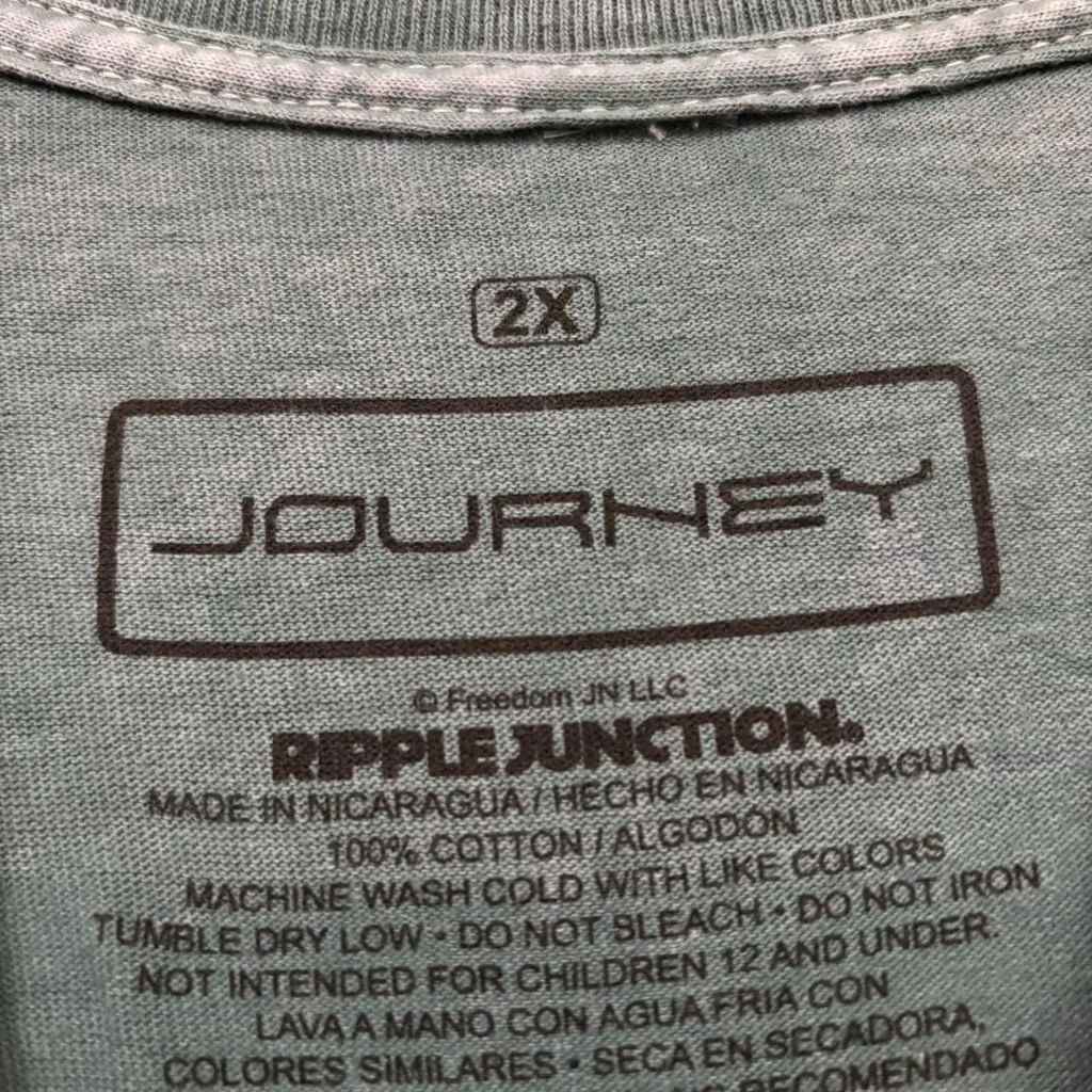 Journey 1983 Frontiers Album Stadium Tour Band T-Shirt 2X - Image 4