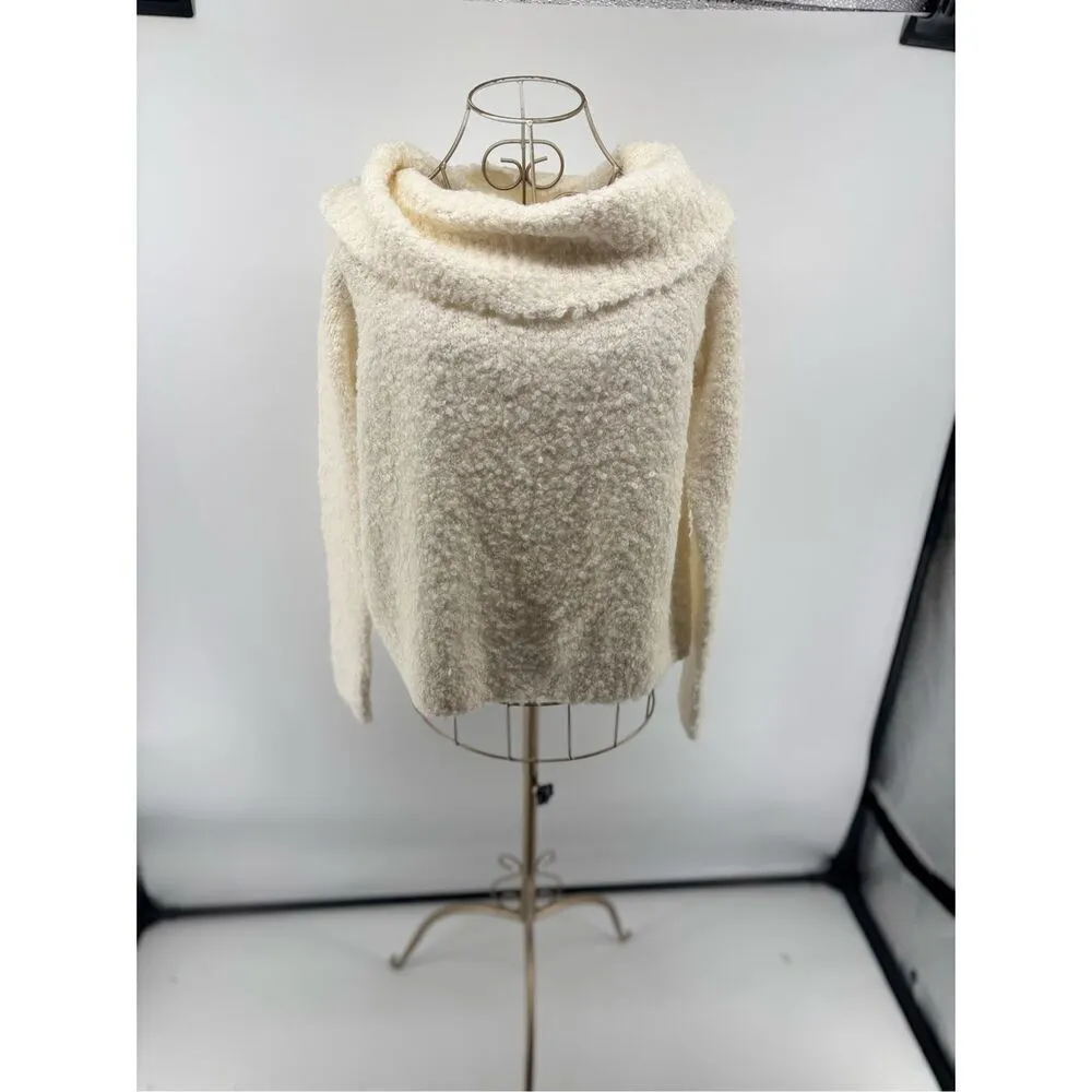 Cinq A Sept Leya Women’s Sweater Size Small Ivory Cowl Neck Alpaca Wool Blend - Image 5