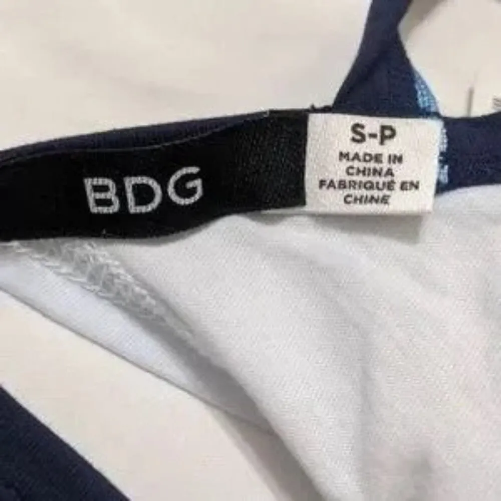 BDG Rainbow Pride Halter Tie-Back Tank Top, Color Rainbow/White/Blue, Size S - Image 8