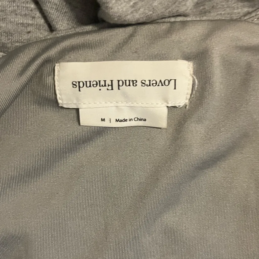 Lovers + Friends‎ Juliana Heather Gray Ruched Mini Dress Size Medium - Image 4