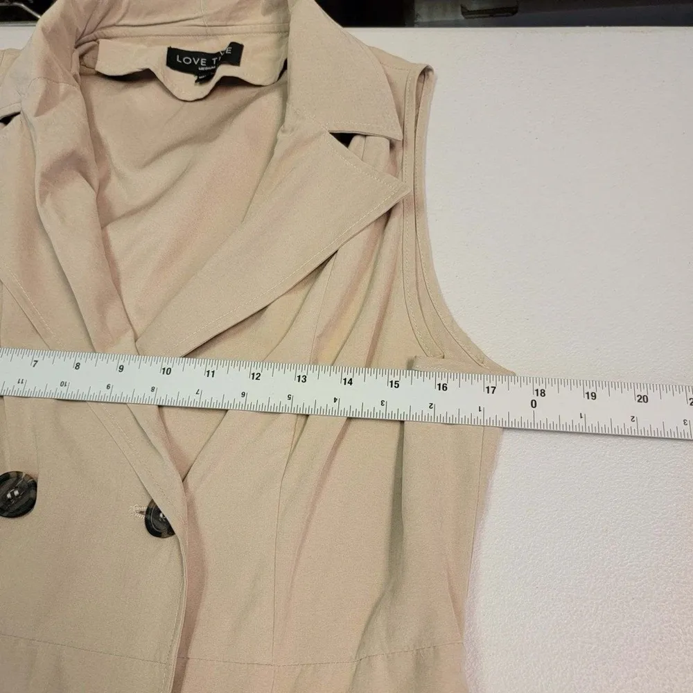 Love Tree Beige Sleeveless Vest - Image 4