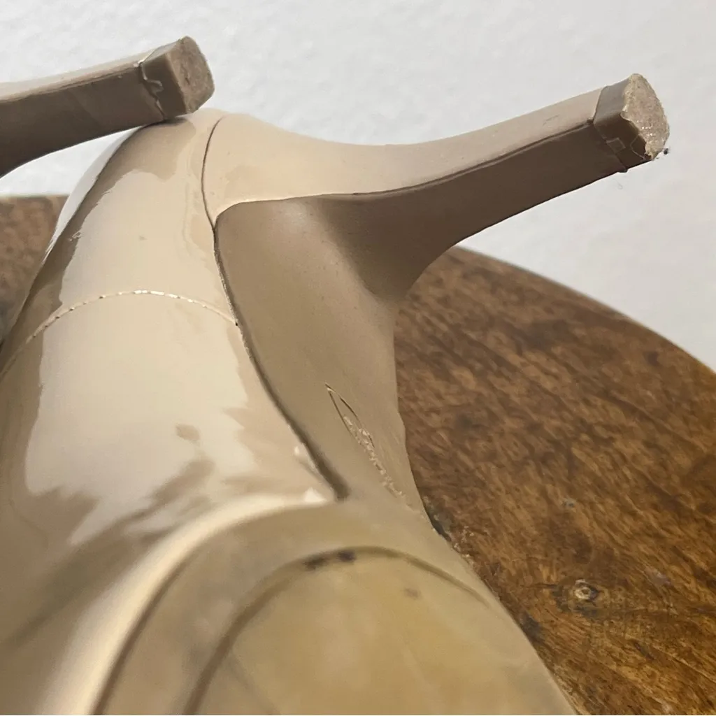 Predictions Nude Heels Size 9 Basic Patent Leather Staple Capsule Comfort Plus - Image 13
