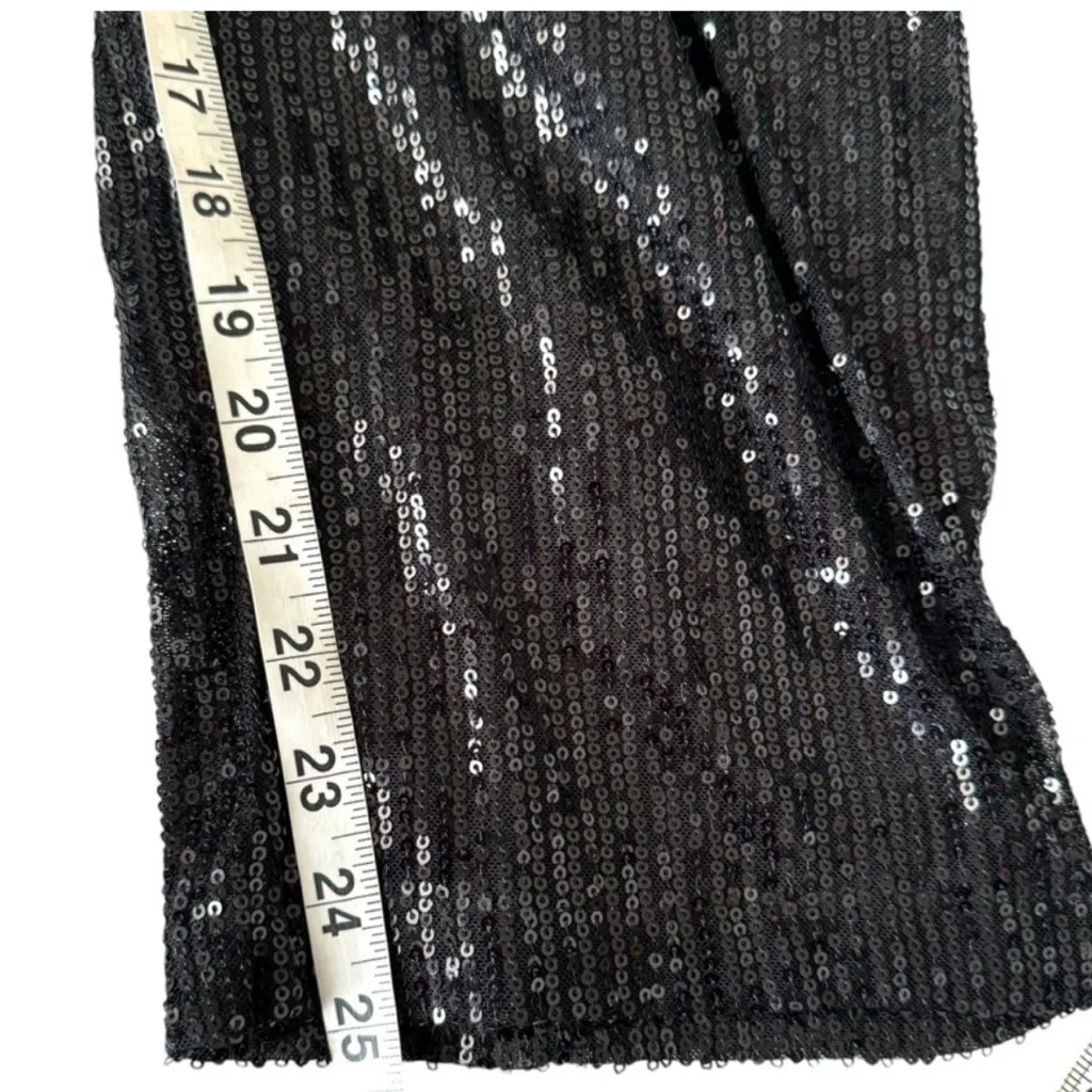 IVY CITY CO NewLX Elegant Black Jumpsuit sequins this elegant black jumpsuit. Size 1X - Image 7