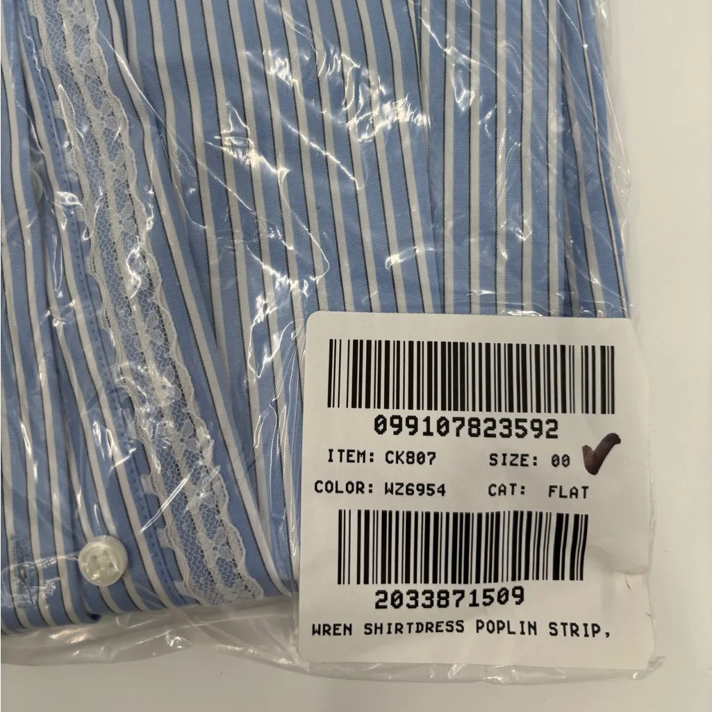 J.Crew Wren lace-trim shirt-dress in stripe - Image 5