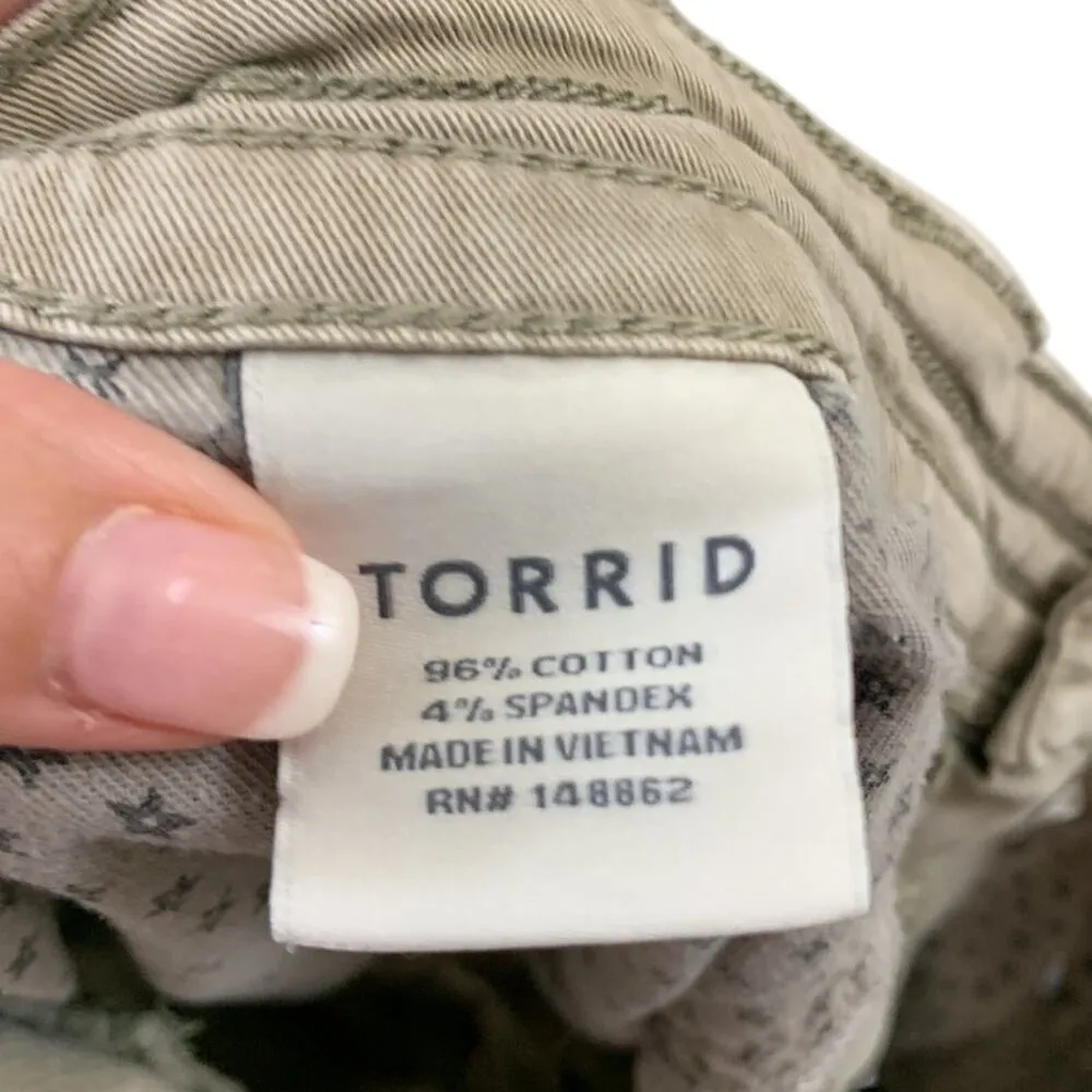 Torrid Rolled Cuffed Tan Shorts - Image 3