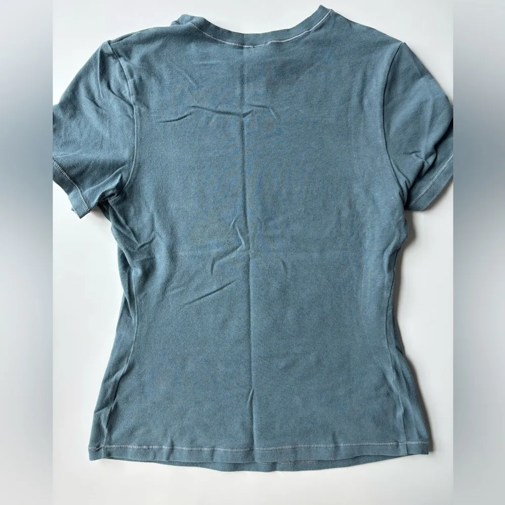 Skims Women's S/S Cotton Jersey Fitted Crew Neck T-Shirt Kyanite Medium - Image 2