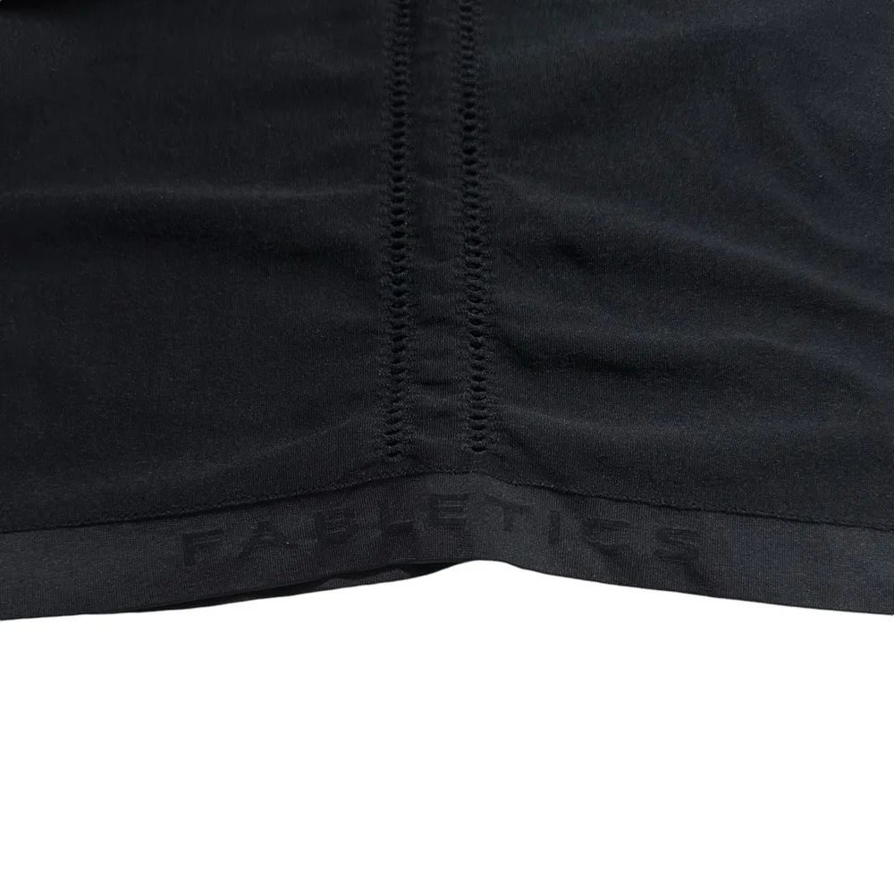 Fabletics Black Athletic Athleisure Workout Long Sleeve Top Short XS - Image 3