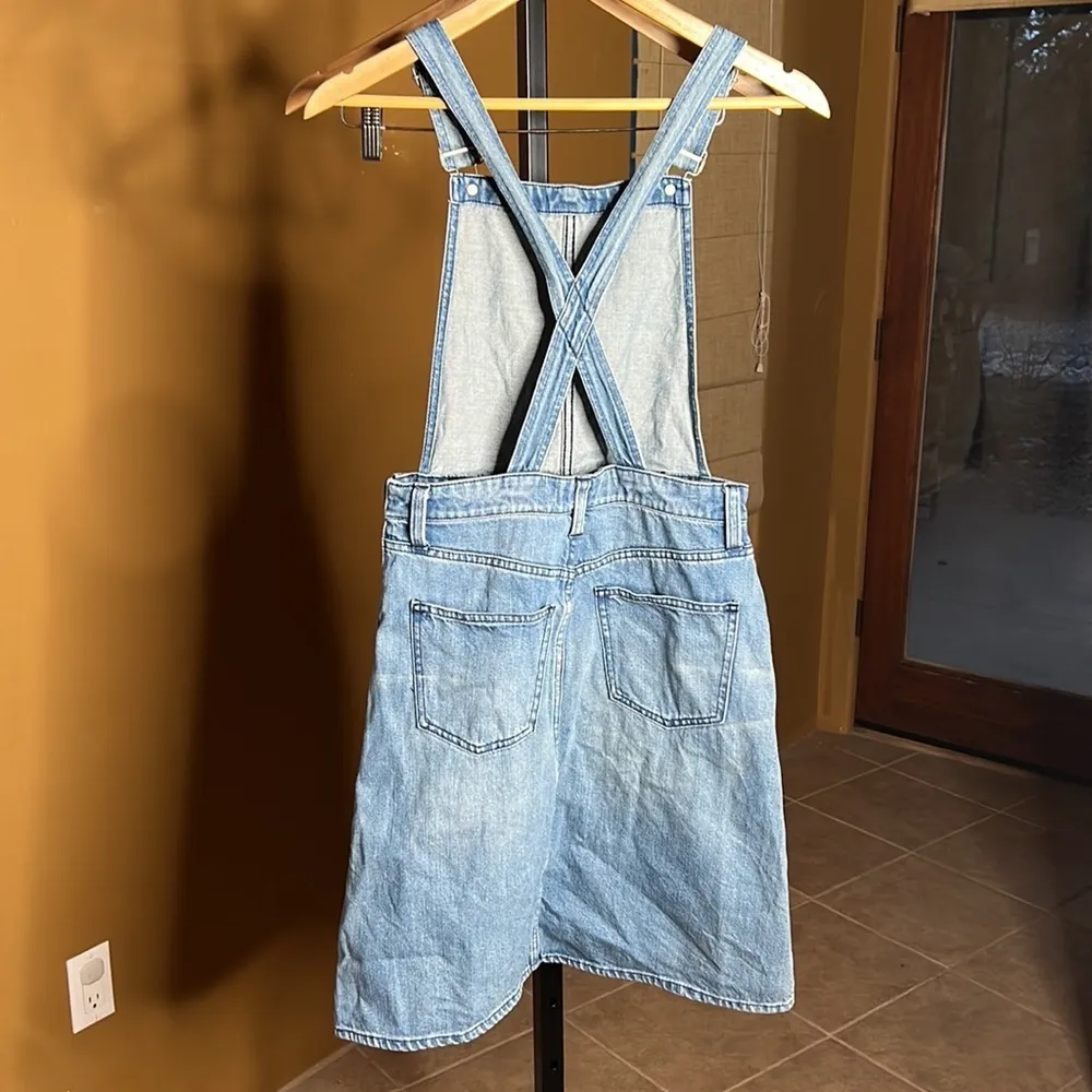 Madewell Apron Jean Overall Dress Skirtall Size Small - Image 5