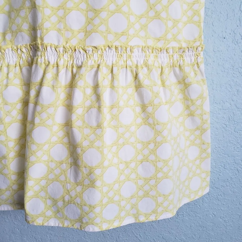 Ann Taylor Lemon Twist Rattan Bow Tie Back Blouse - Image 3