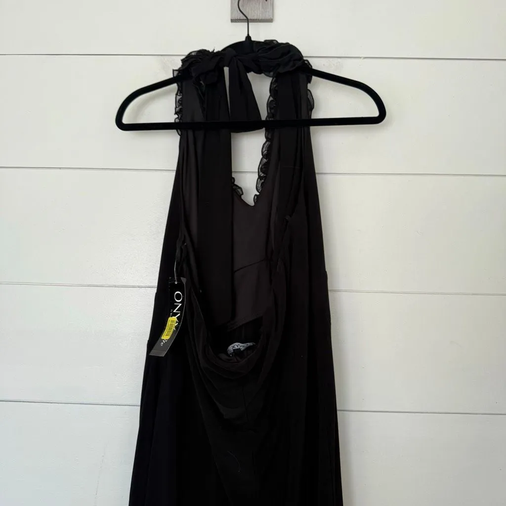 Onyx Nite Women’s 22W Black Halter Y2K 2000s Dress New - Image 5