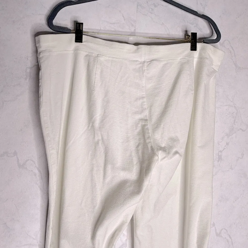 Eileen fisher knit white pull on pants - Image 5