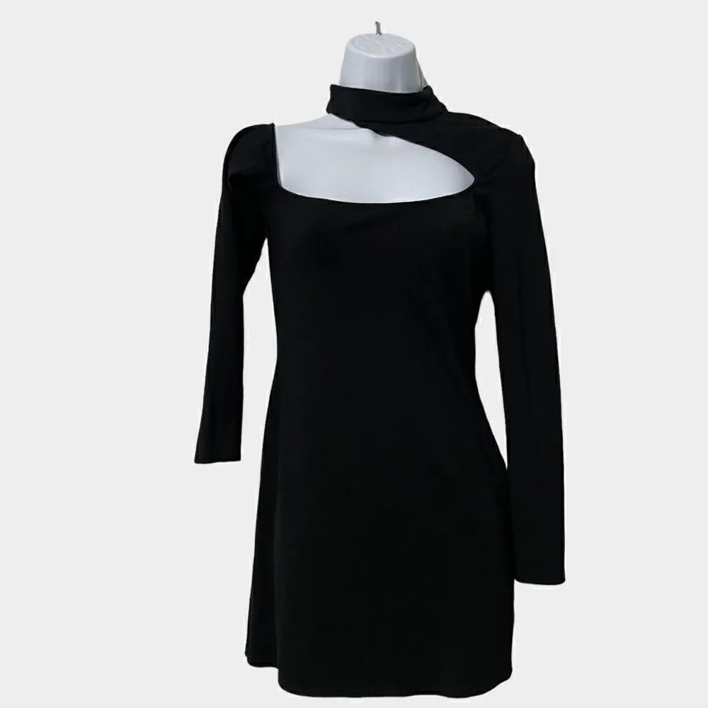 Privacy Please Midland Cut Out Choker Black Bodycon Mini Dress Size Medium - Image 4