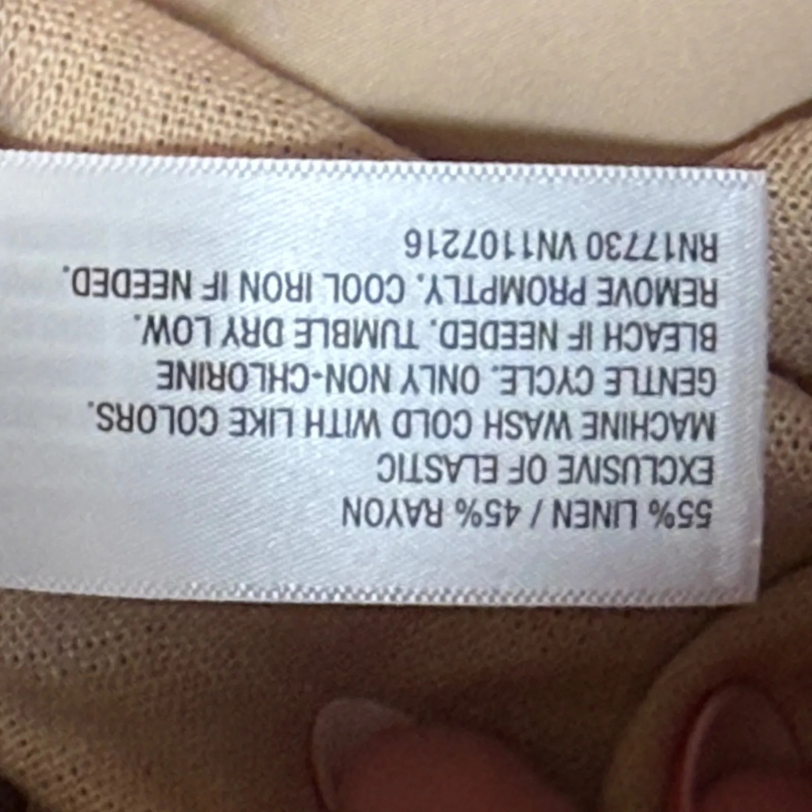 Isabel by Ingrid + Isabel Maternity Linen Wide Leg Pants Versatile Classic Sz L Tan Size L - Image 8