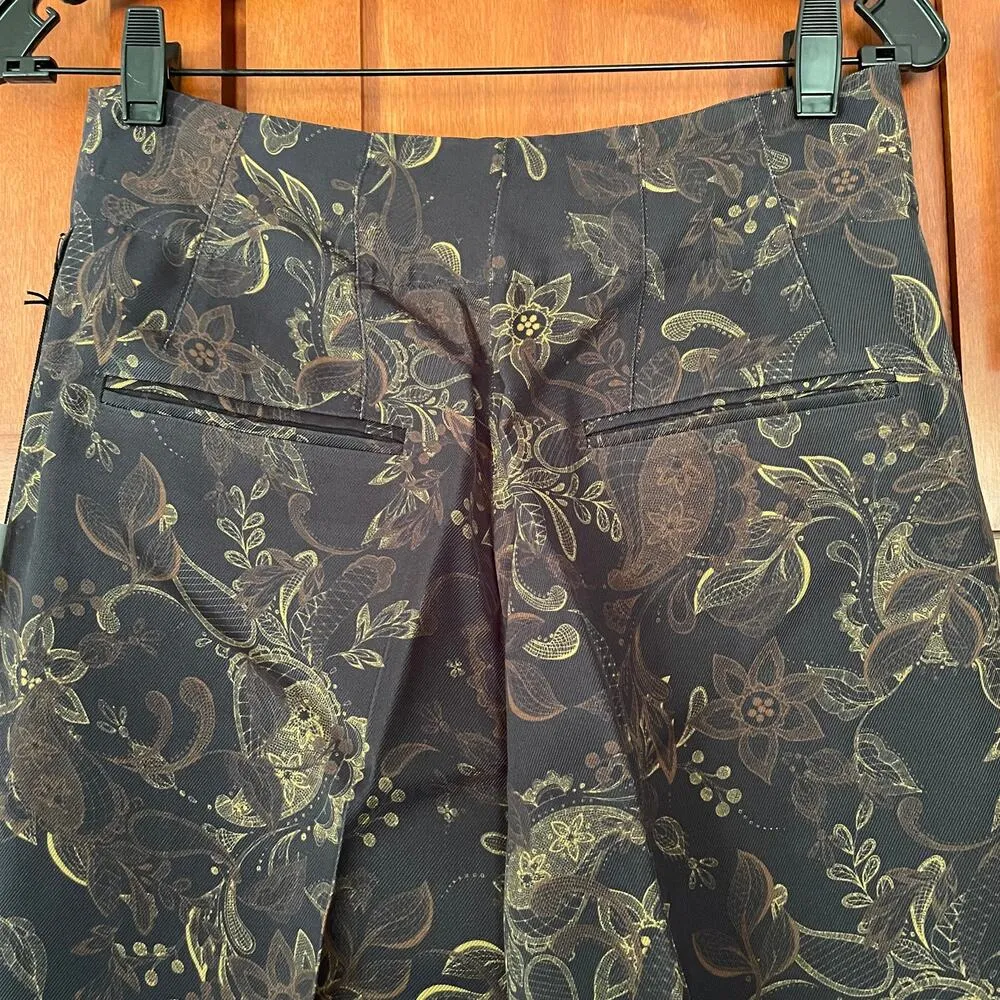 Amur Lewis Pants Wide Leg High Waisted Paisley Print Size 6 NEW - Image 9