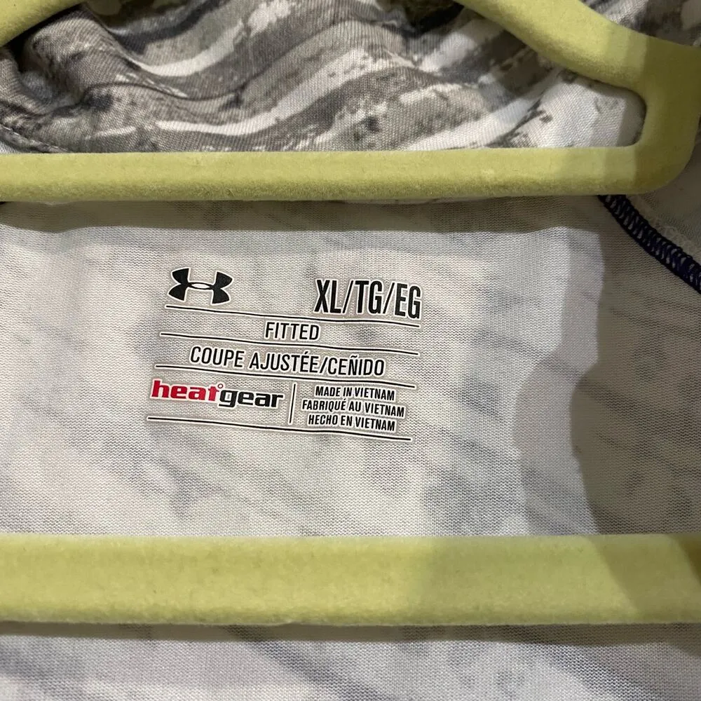 Under Armour White Half Zip Pullover Sz XL - Image 5