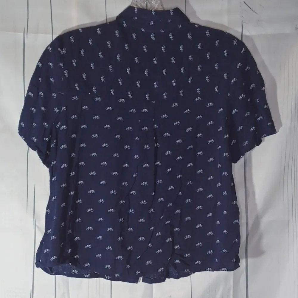 Love Note Love Notes cropped button-down bicycle shirt - Image 7