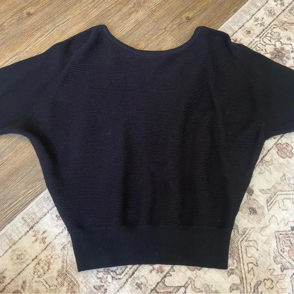 Love Tree Black Ribbed Fall Sweater - Image 7