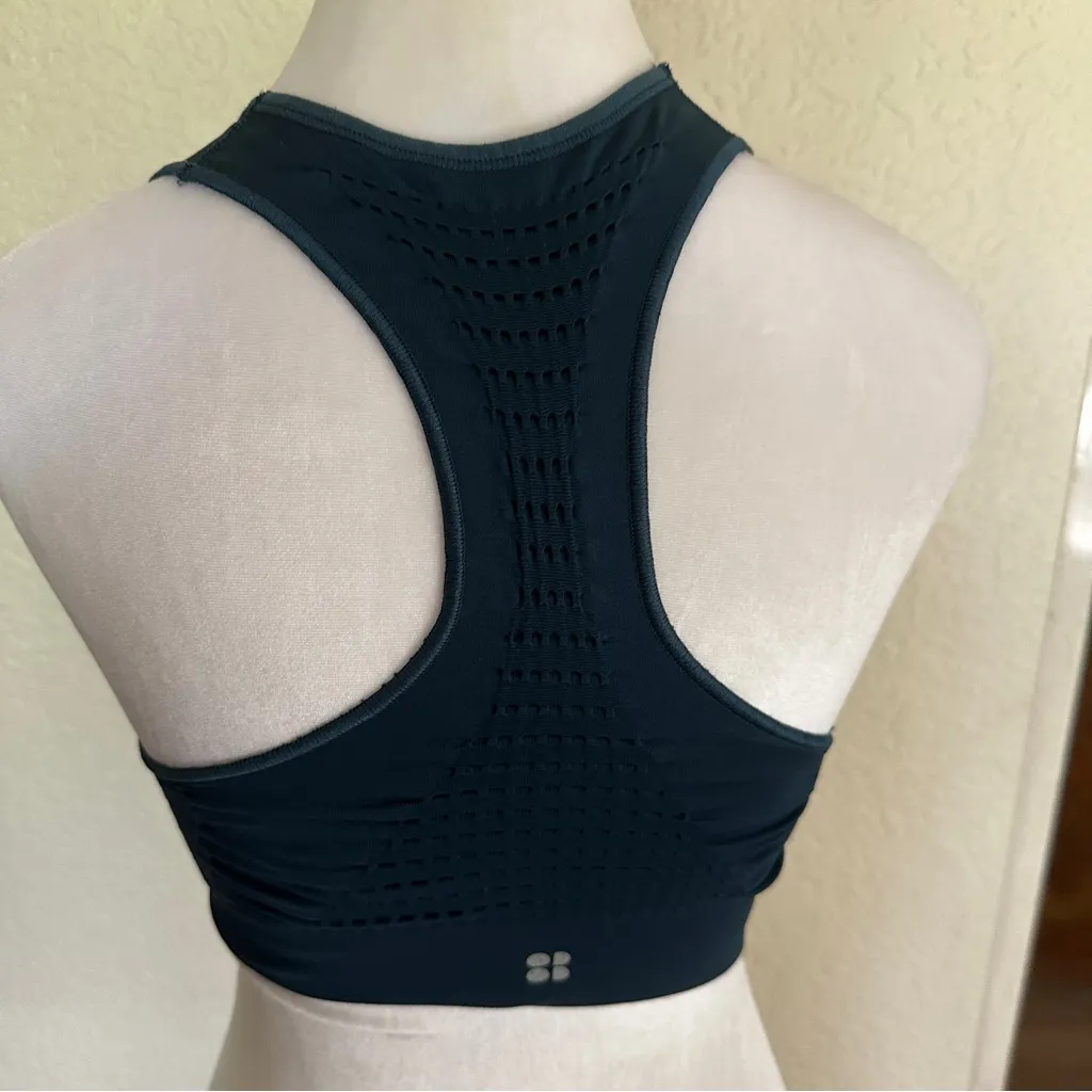 Sweaty Betty‎ Small Stamina Sports Bra in Teal Blue 4920 - Image 9