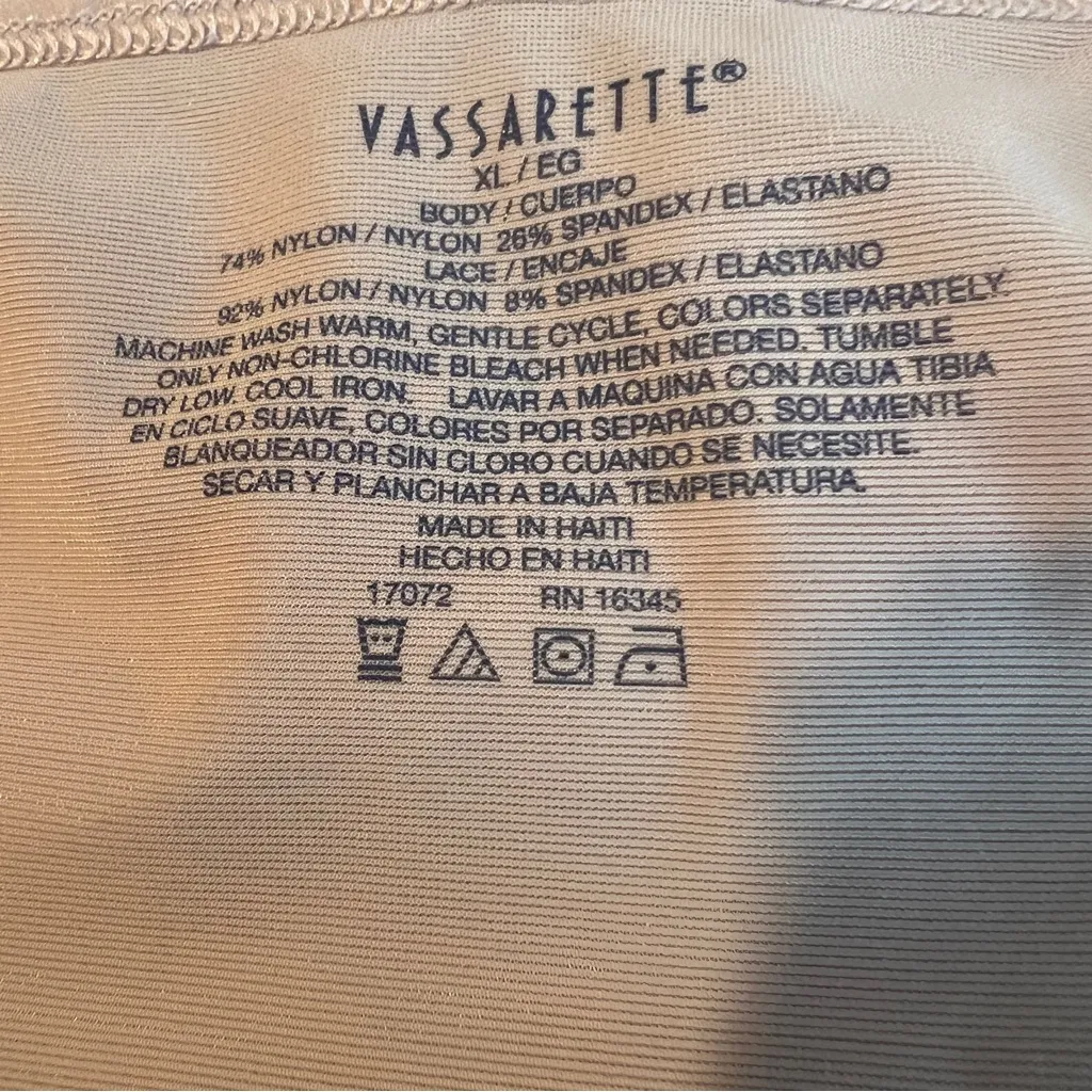 Vassarette XL Lace Tan Cami with Adjustable Straps - Image 6