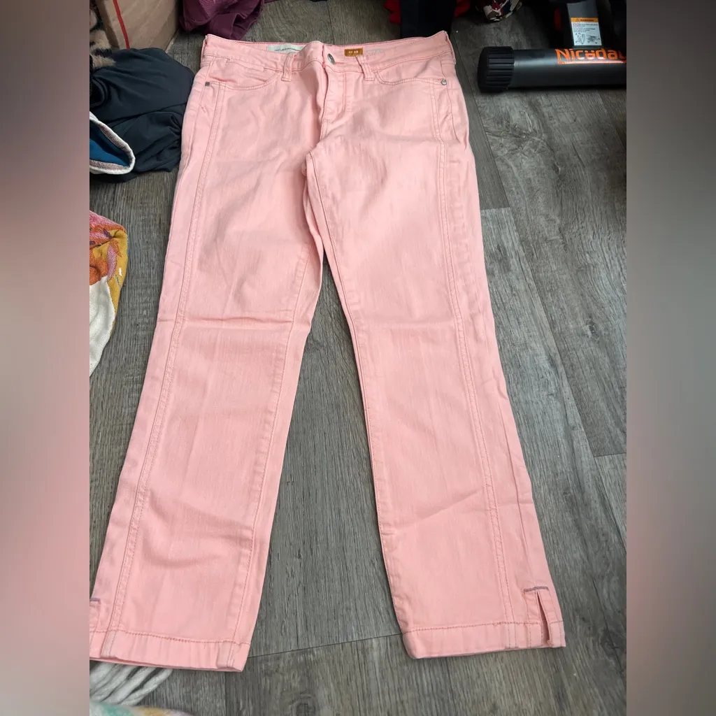 Pilcro and the letterpress stet pink Straight-Leg Pants size 28 - Image 2