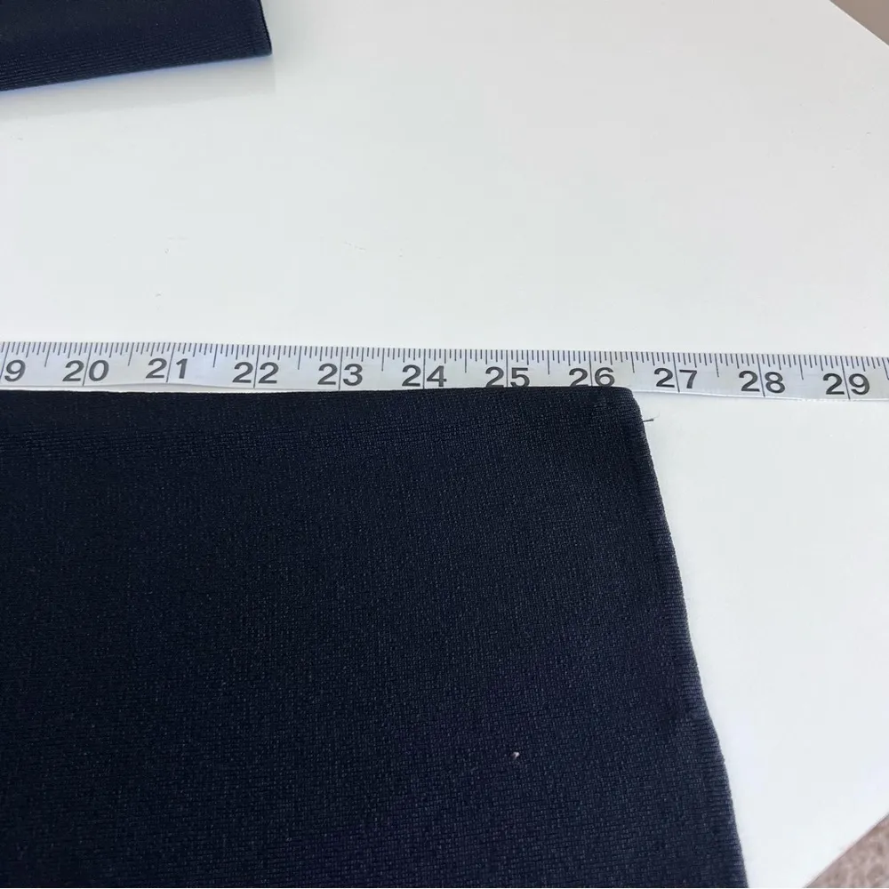 Exclusively Misook PL Black Knit Full Length Elastic Pull On Pants Straight Leg - Image 8