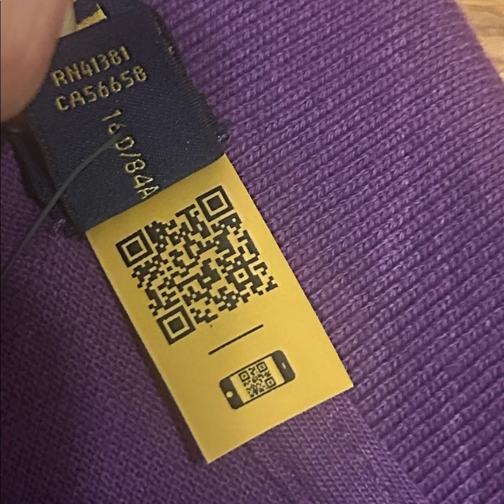 Polo Ralph Lauren Cotton Mesh Polo Dress Purple size S - Image 5