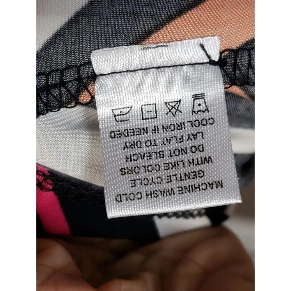 Tacera Women's Multicolor Polyester Scoop Neck Long Sleeve Knee Length Dress 1X - Image 11