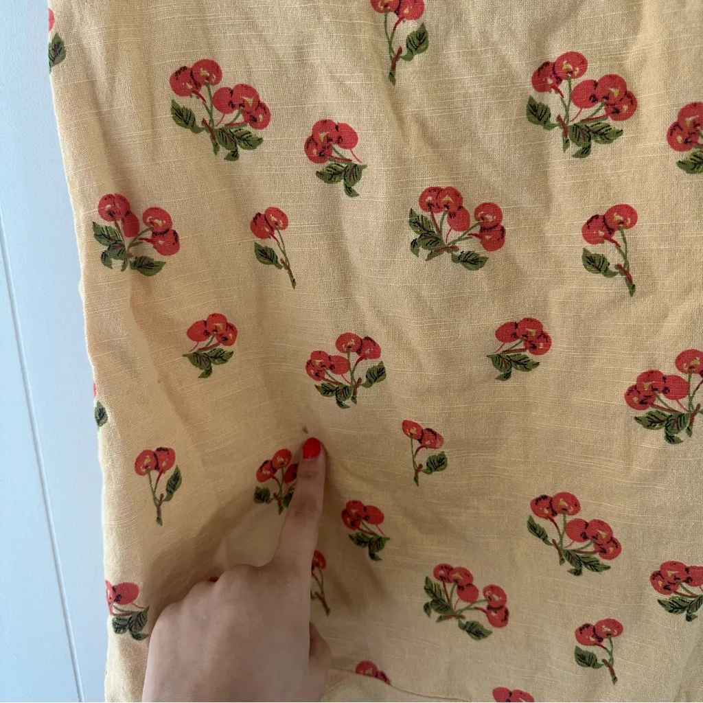 Urban Outfitters Magpie Cherry Milkmaid Balloon Short Sleeves Mini Dress Size S - Image 6