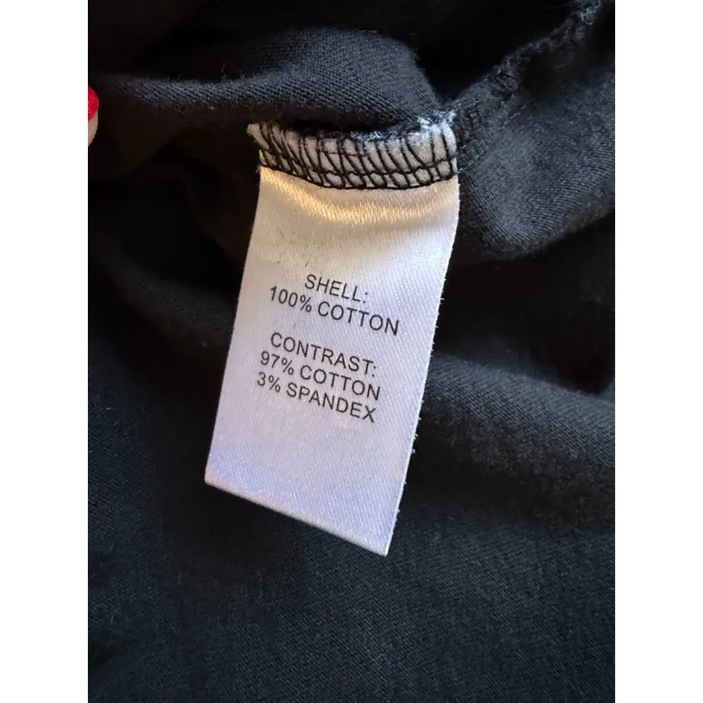 Pam & Gela Black Cali Gold T-Shirt Sz XS / PETITE - Image 5