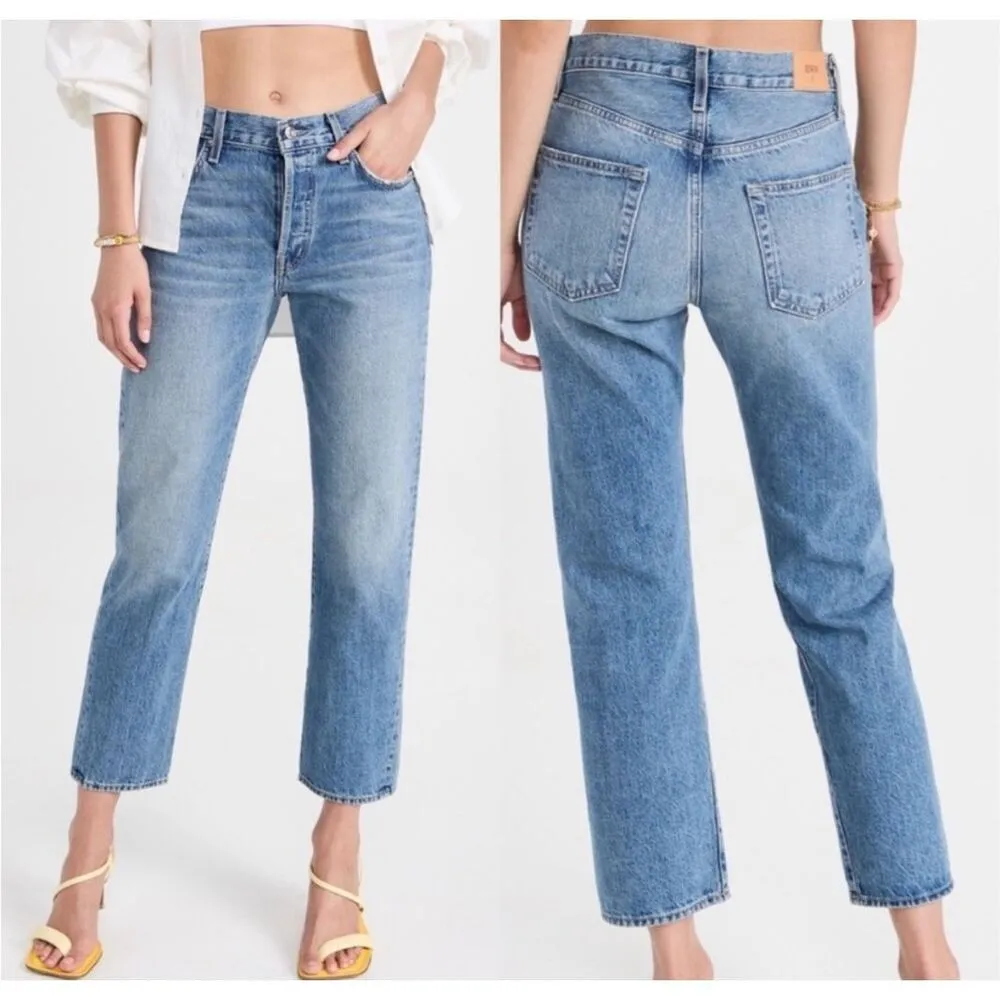 Edwin luxe straight leg distressed size 18 jeans Blue - Image 2