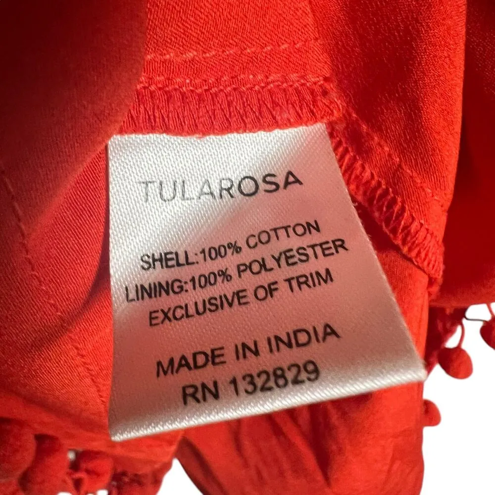 Tularosa Clayton Red Crochet Lace Mini Dress Size XS - Image 6