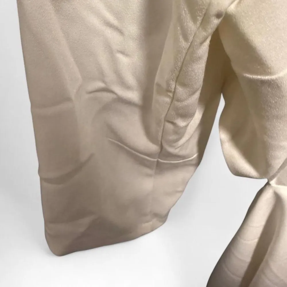 Gabrielle Union Cream asymmetrical Dress with side openings and back open White Size 14 - Image 4