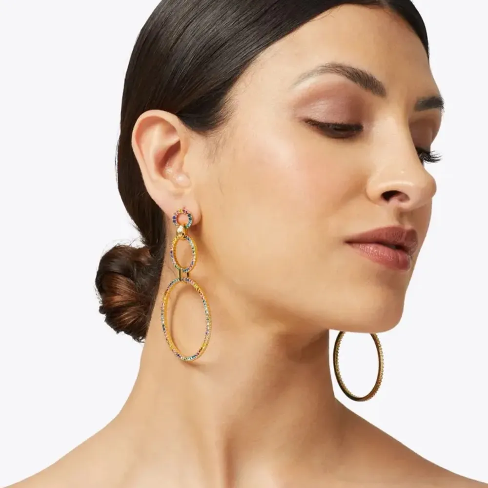 NWOT Kurt Geiger Colorful Hoop Earrings - Image 2