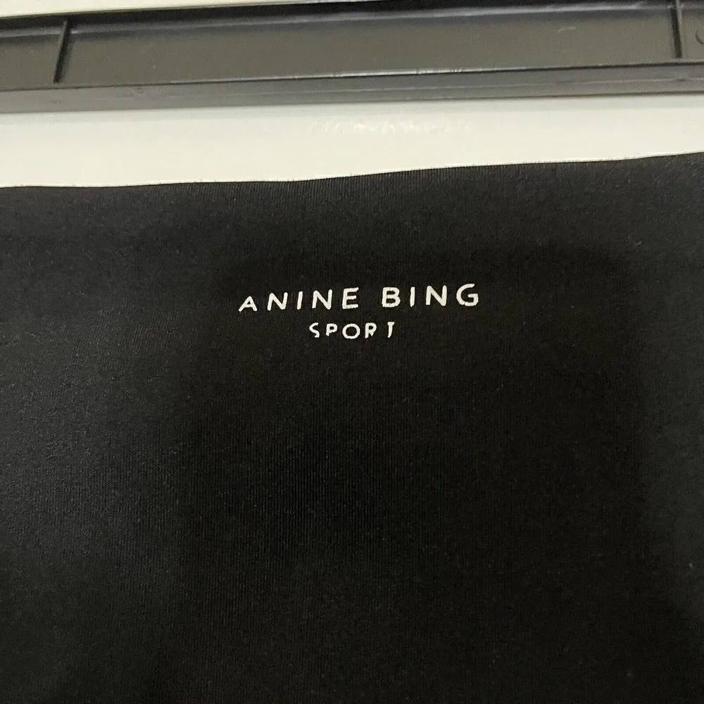 Anine Bing Sports Black Capri Cropped Leggings size US XS - Image 4