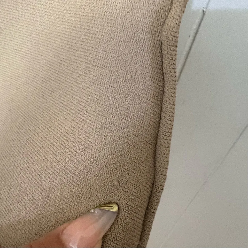 Balenciaga Garden Robe Stretch Mini Dress Viscose Blend Beige M NWT Flaws - Image 10