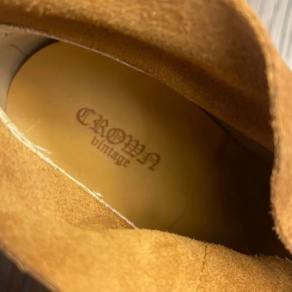 Crown Vintage Womens‎ Suede Randi Fringe Heeled Ankle Boots Camel Size 9M NWOT Brown - Image 9