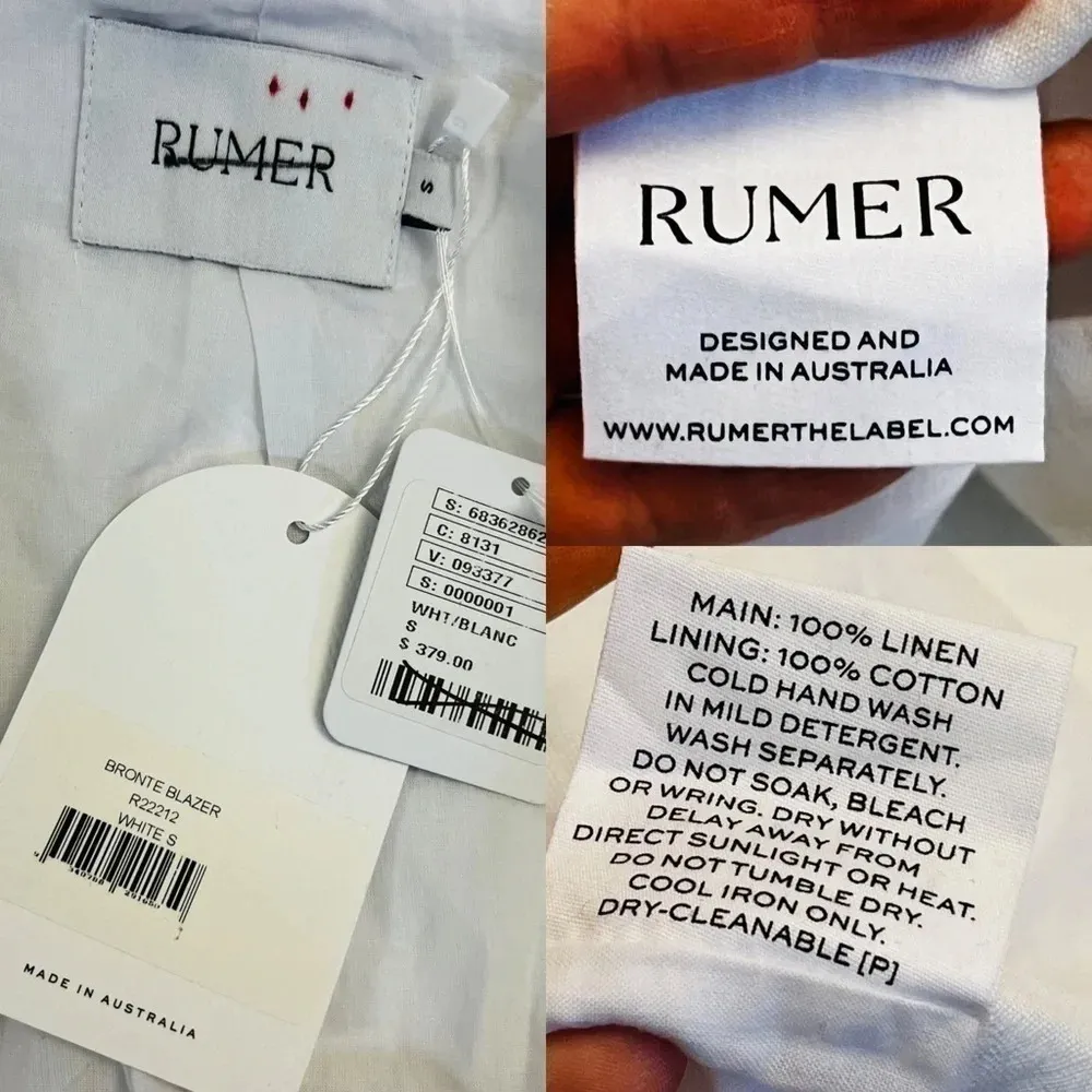 Free People Rumer Bronte Blazer Dress in White Size Small NWT $379 - Image 12