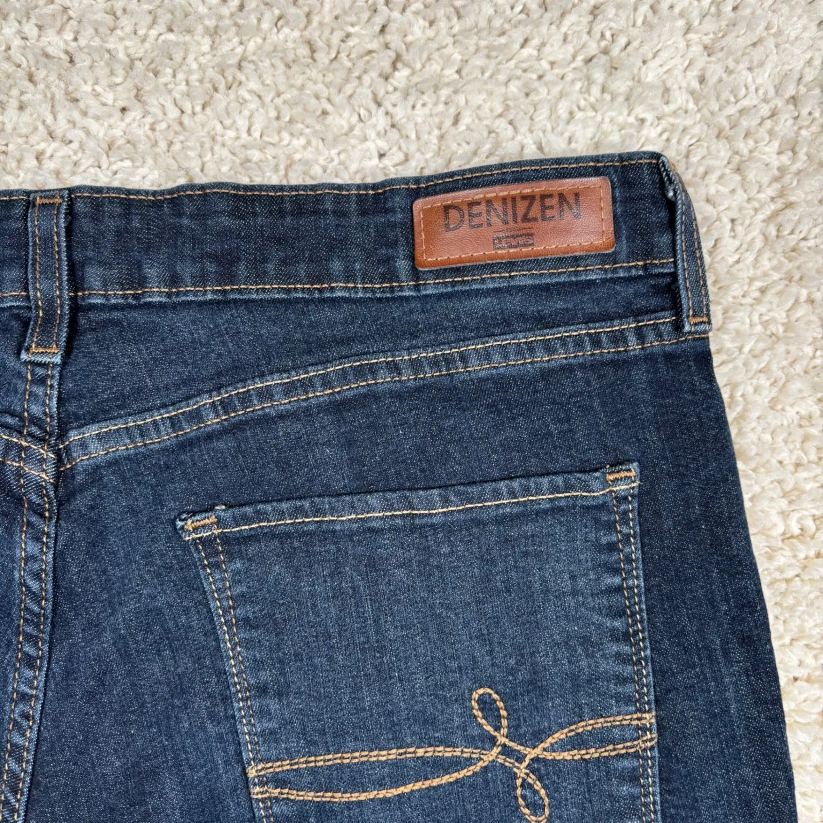 Denizen Modern Straight Crop Jeans Dark Wash Women's Size 16 - Image 7