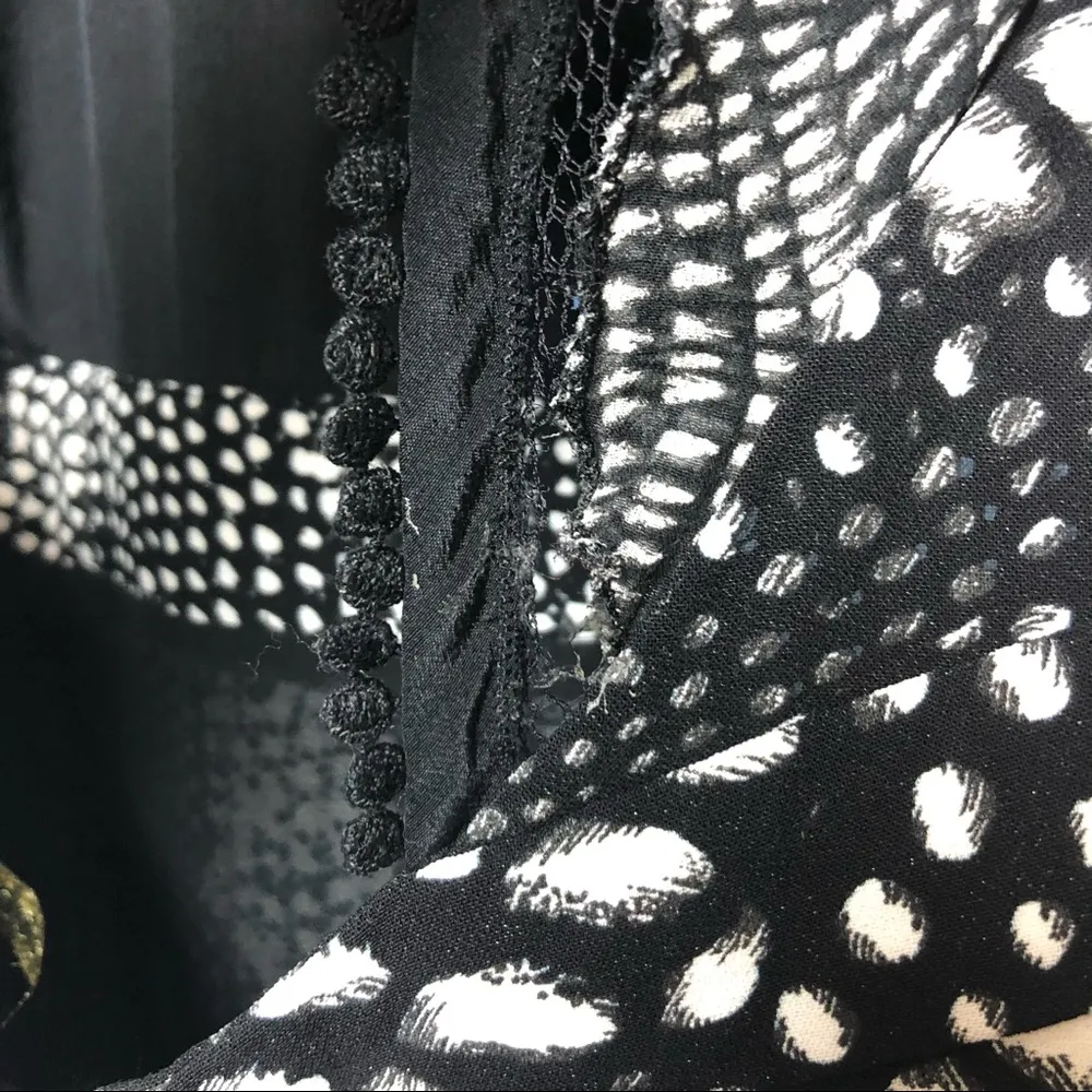 Roberto Cavalli Black & White Halter Maxi Dress with Slit - Image 5